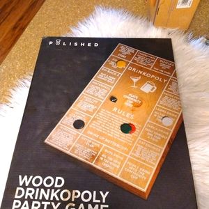 Wooden board drinking game